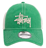  Mũ Stussy New Era 9Twenty Washed Basic Trucker 'Green' 