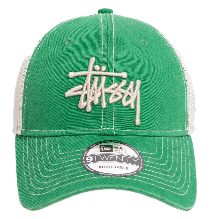  Mũ Stussy New Era 9Twenty Washed Basic Trucker 'Green' 
