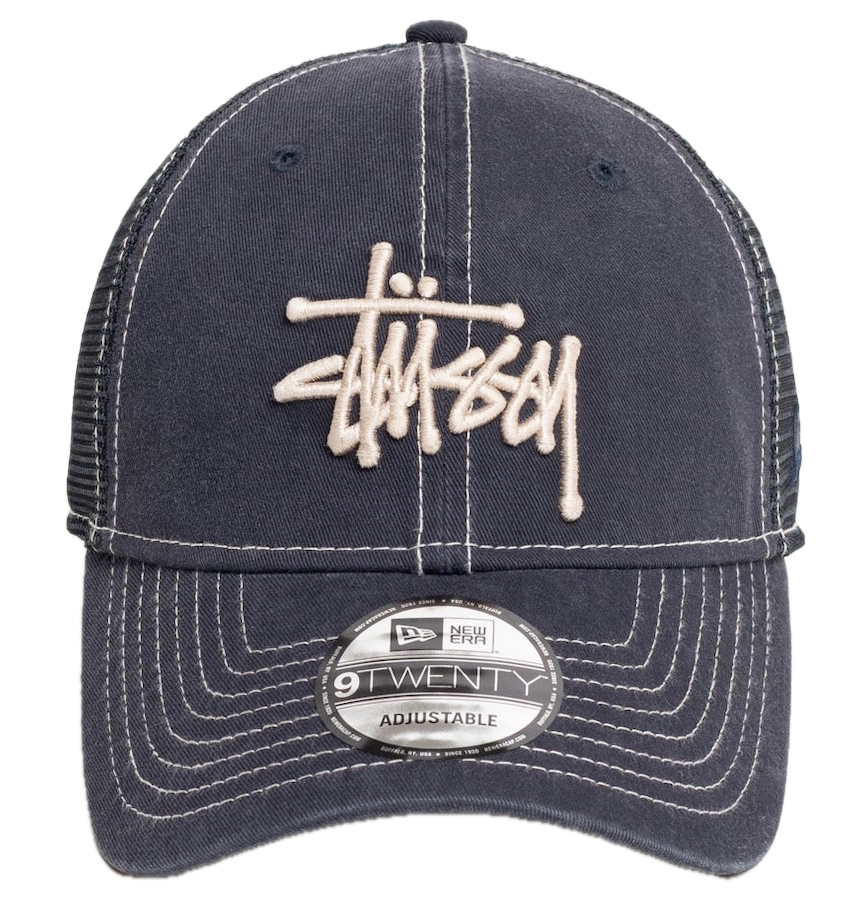  Mũ Stussy New Era 9Twenty Washed Basic Trucker 'Navy' 