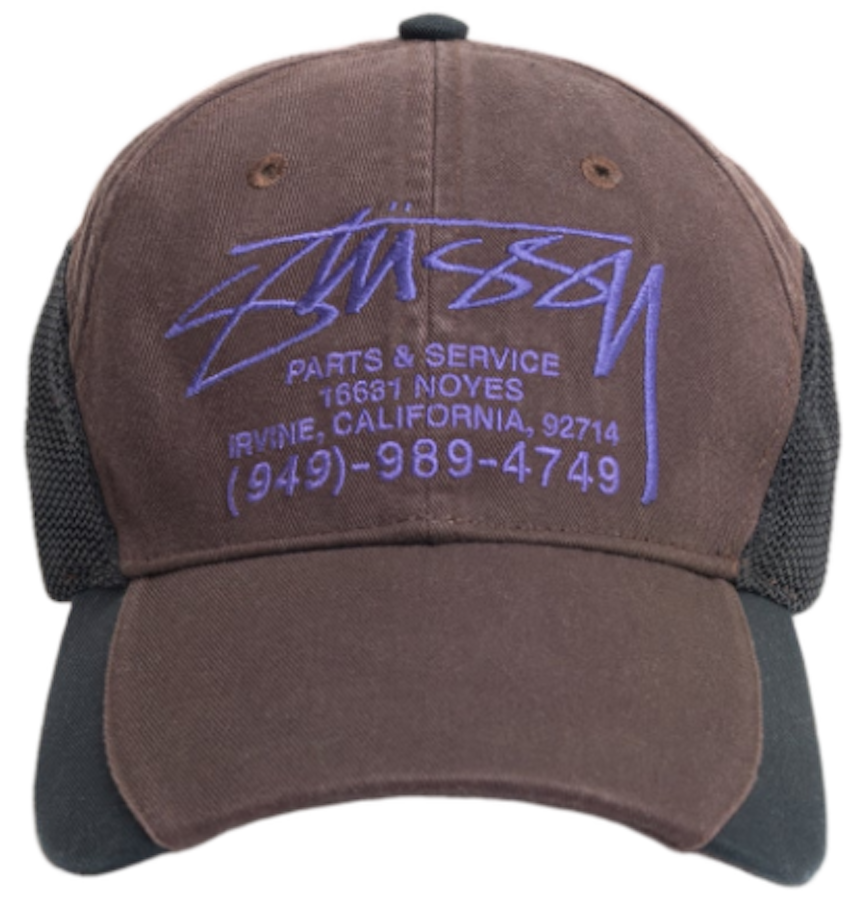  Mũ Stussy Parts & Service Mesh Cap 'Brown' 