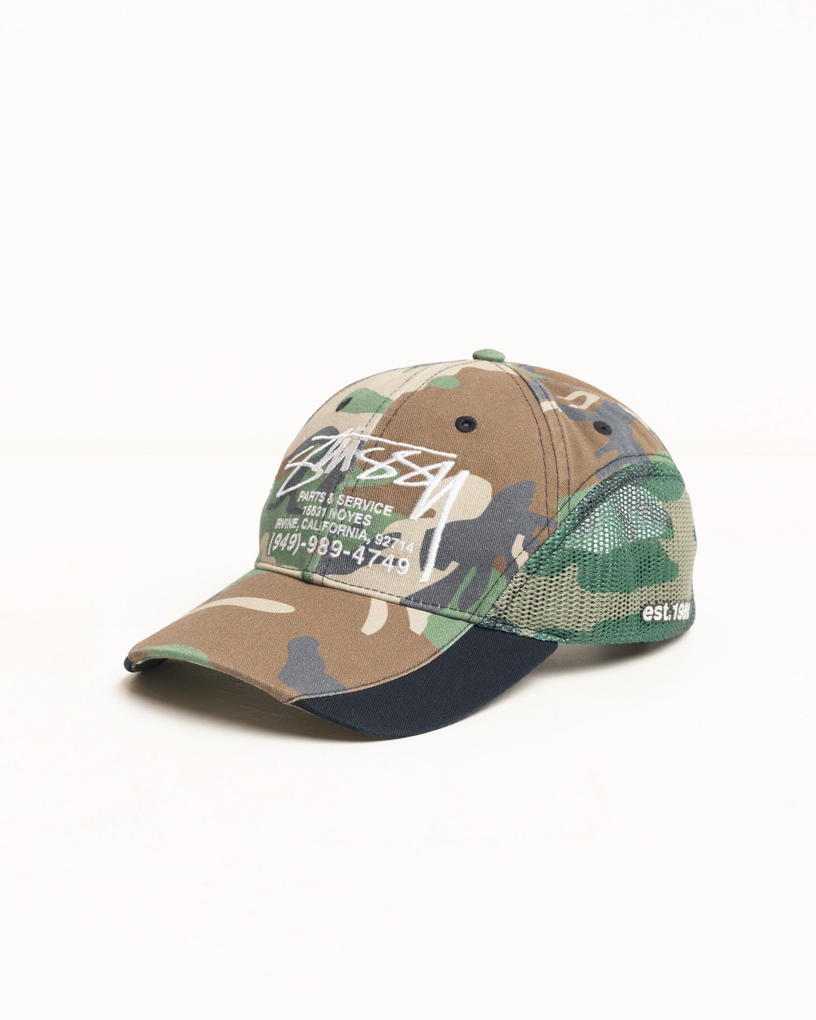  Mũ Stussy Parts & Service Mesh Cap 'Camo' 