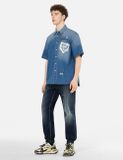  Quần Evisu Graffiti Seagull Logo Print Joggers 'Indigo' 