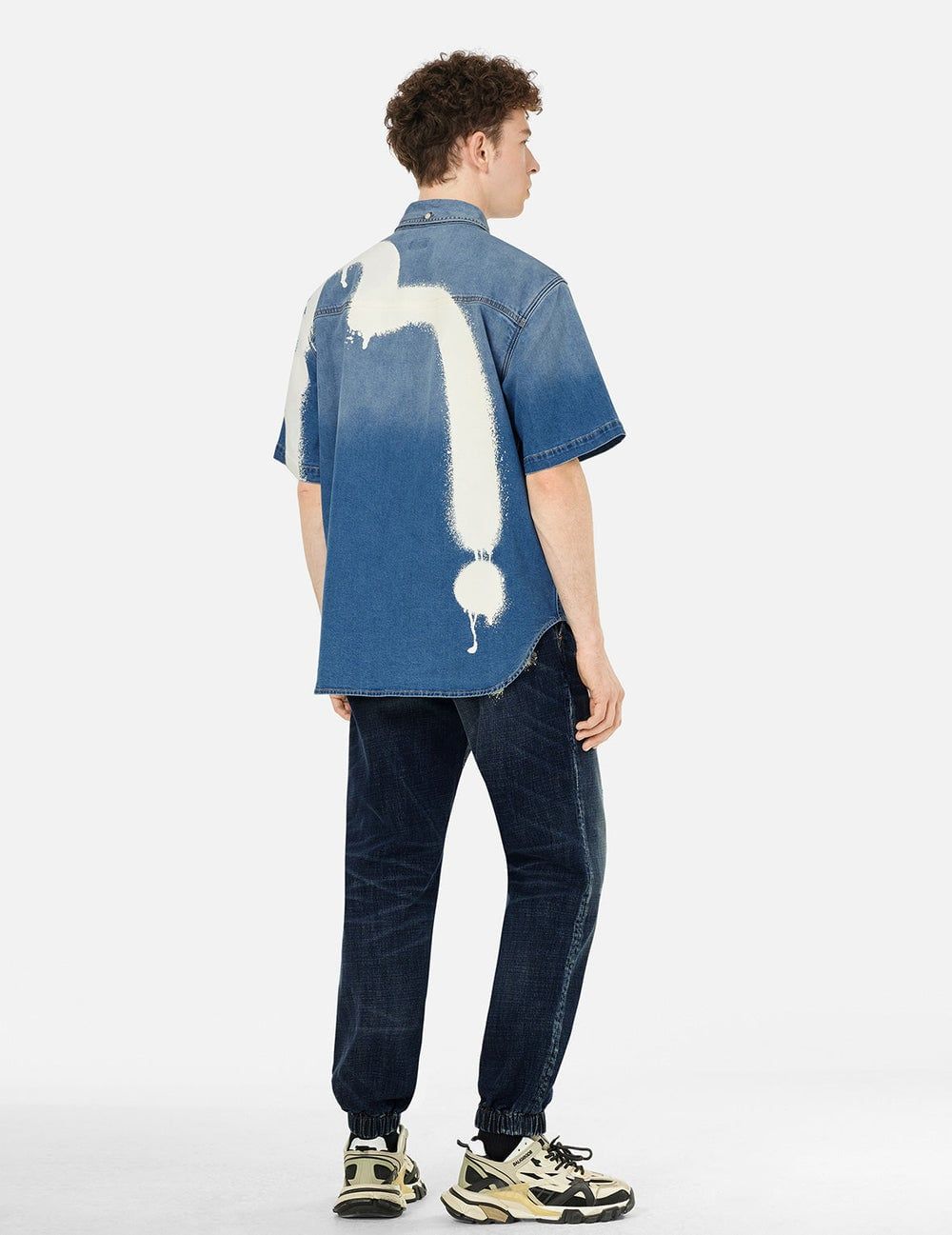  Quần Evisu Graffiti Seagull Logo Print Joggers 'Indigo' 