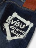  Quần Evisu Graffiti Seagull Logo Print Joggers 'Indigo' 
