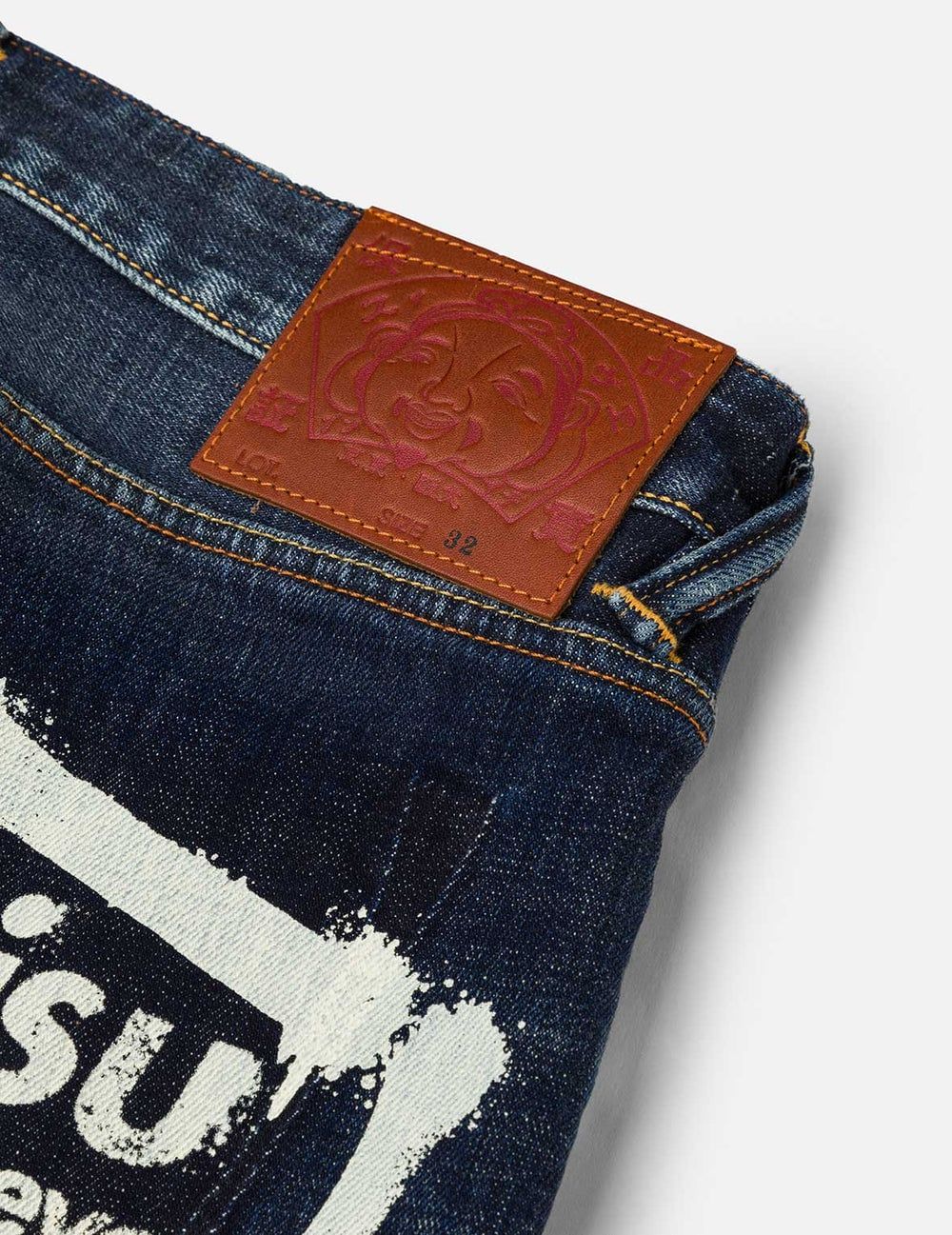  Quần Evisu Graffiti Seagull Logo Print Joggers 'Indigo' 