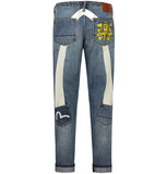  Quần Evisu White Seagull Daicock Print Jeans 'Indigo' 