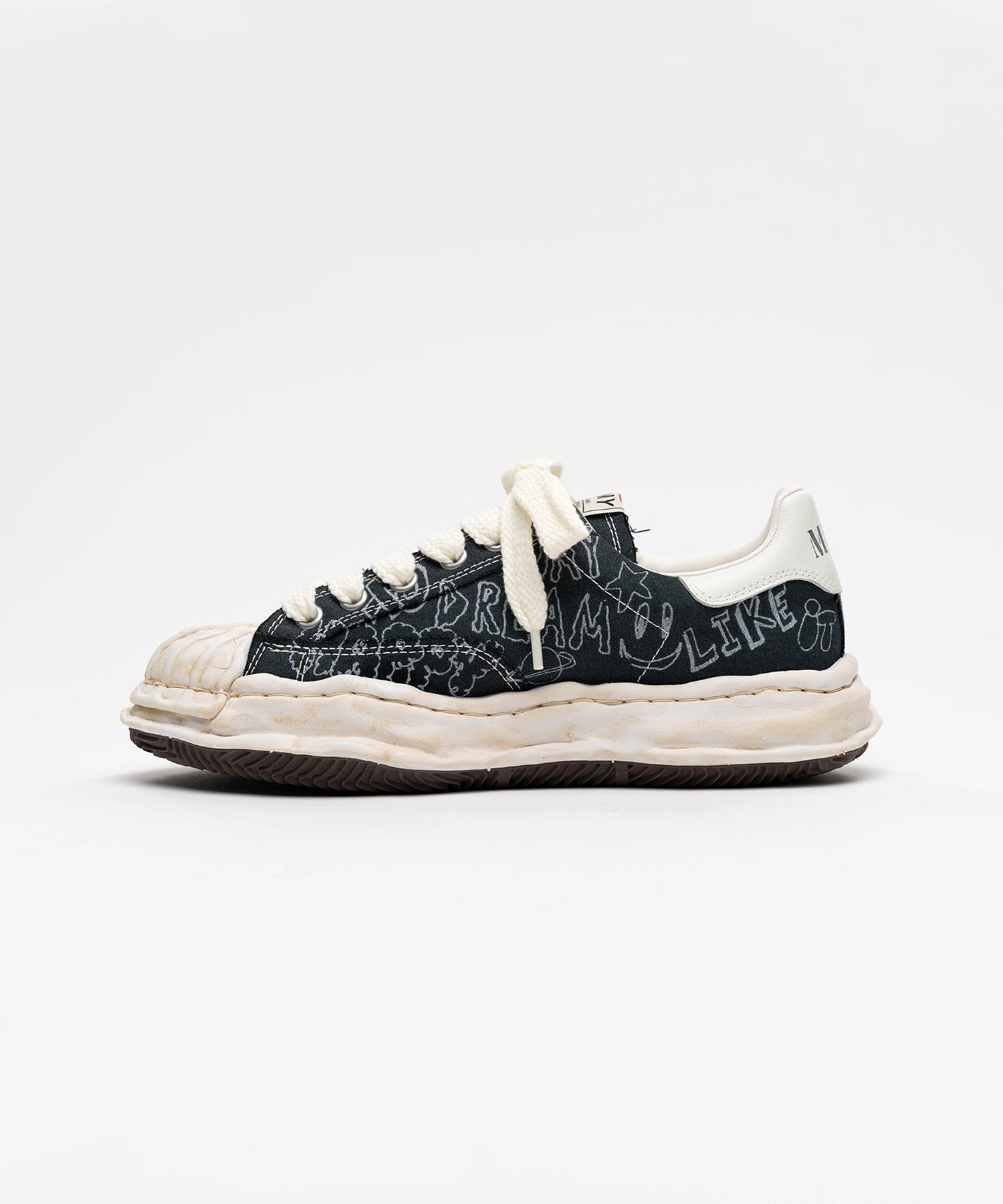  Giày Maison Mihara Yasuhiro Blakey OG Sole Graffiti Printed 'Black' 