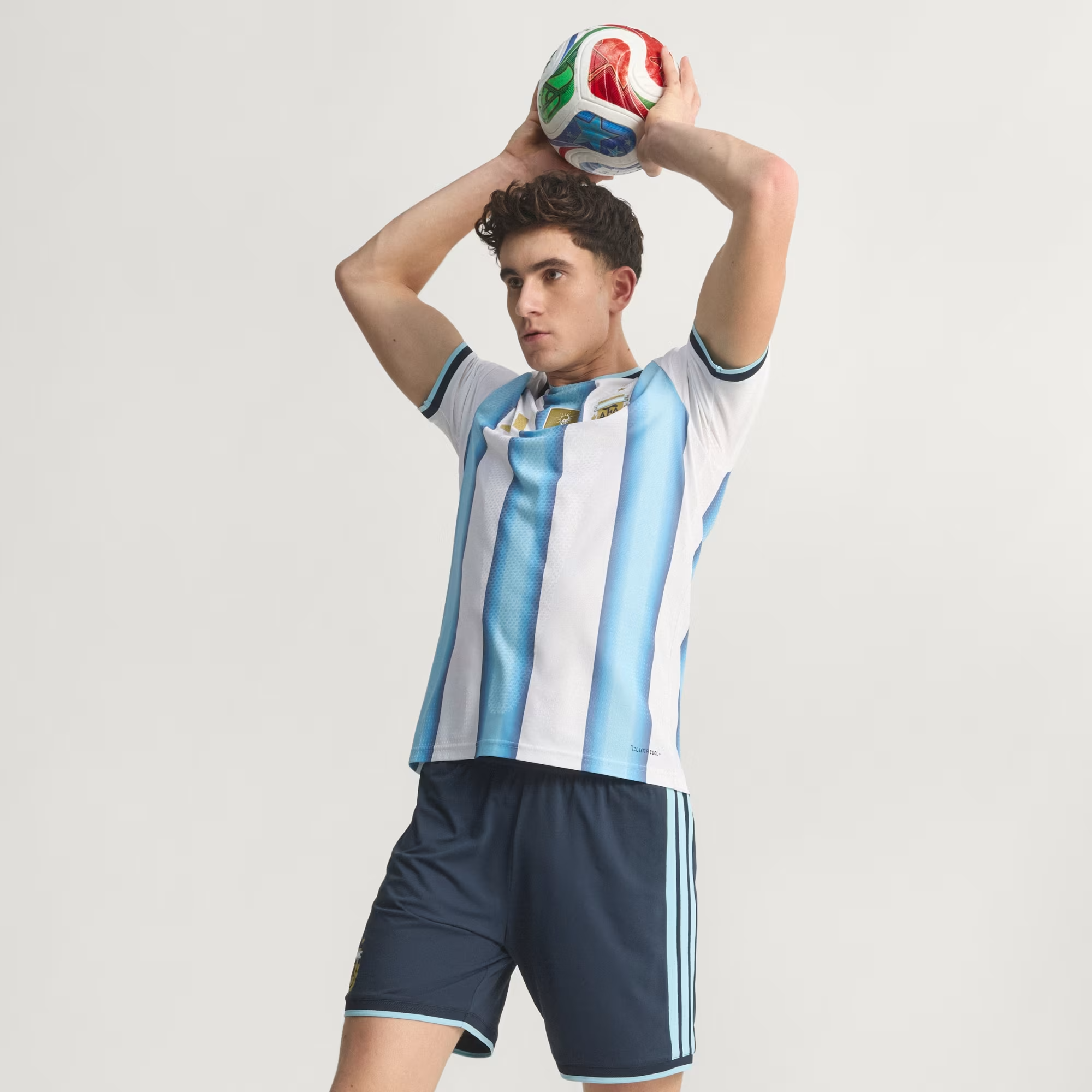  Áo Adidas Argentina 26 Jersey Authentic 'Blue Light' 