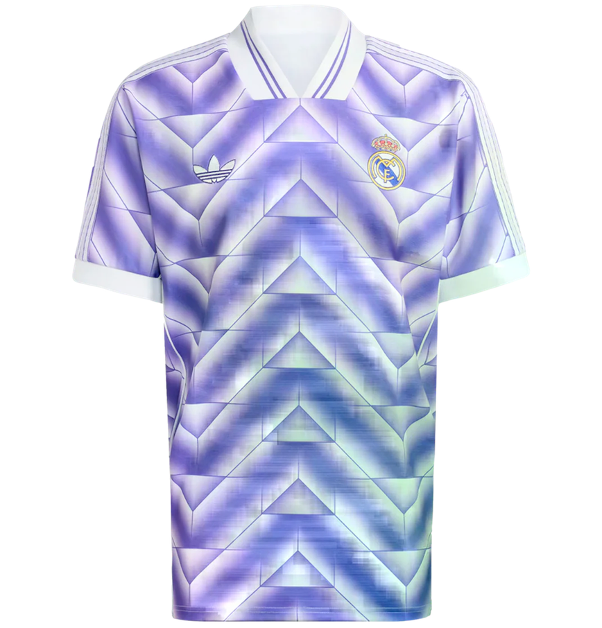  Áo Adidas Real Madrid Lifestyler Jersey 'Purple White' 