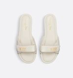  Dép Nữ Dior Dioriviera Dioract Slide 'White' 