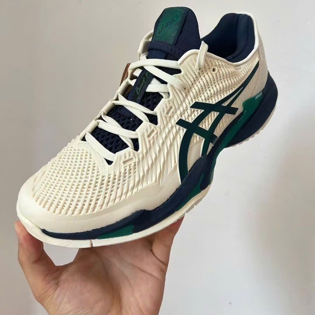  Giày Nam Asics Court FF 3 'Cream Jasper Green' 