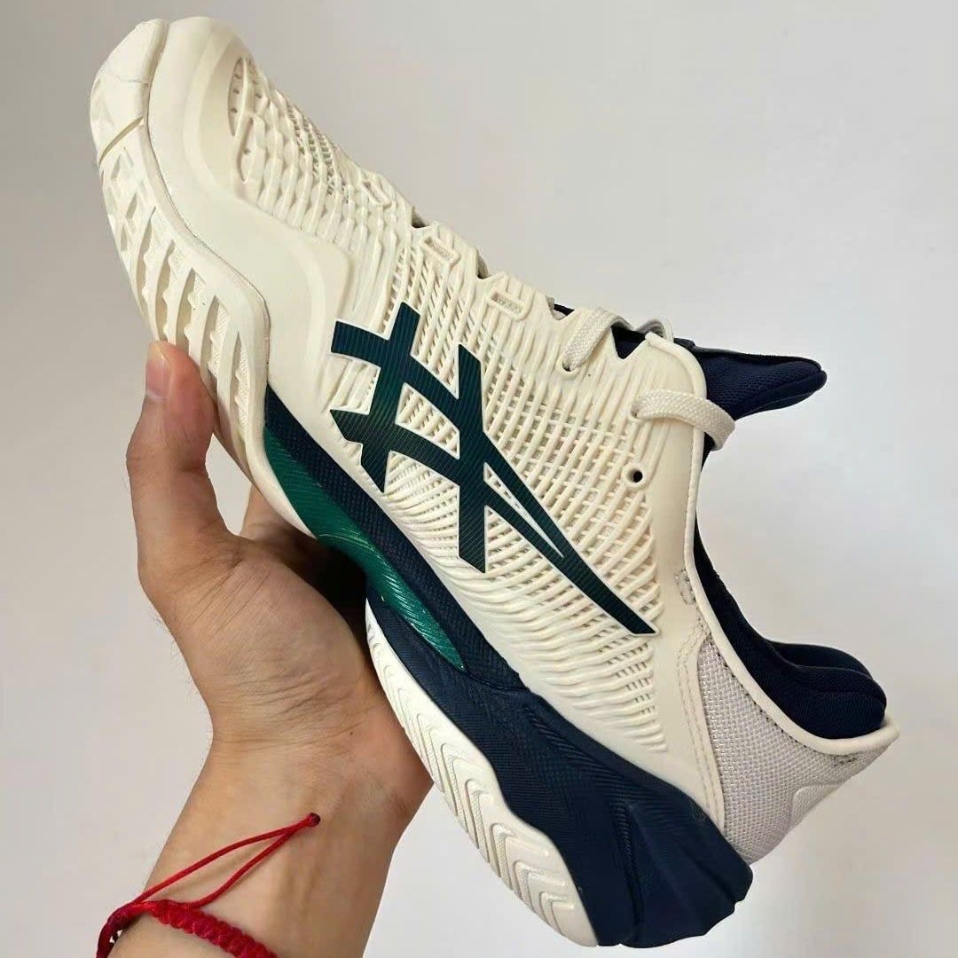  Giày Nam Asics Court FF 3 'Cream Jasper Green' 