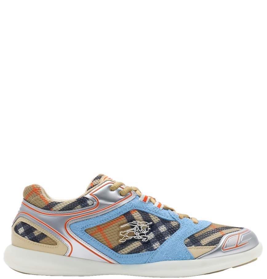  Giày Nam Burberry Check Matrix Sport Sneakers 'Sand' 