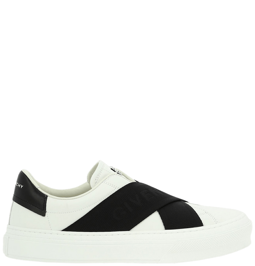  Giày Nam Givenchy Double Webbing Strap 'White' 