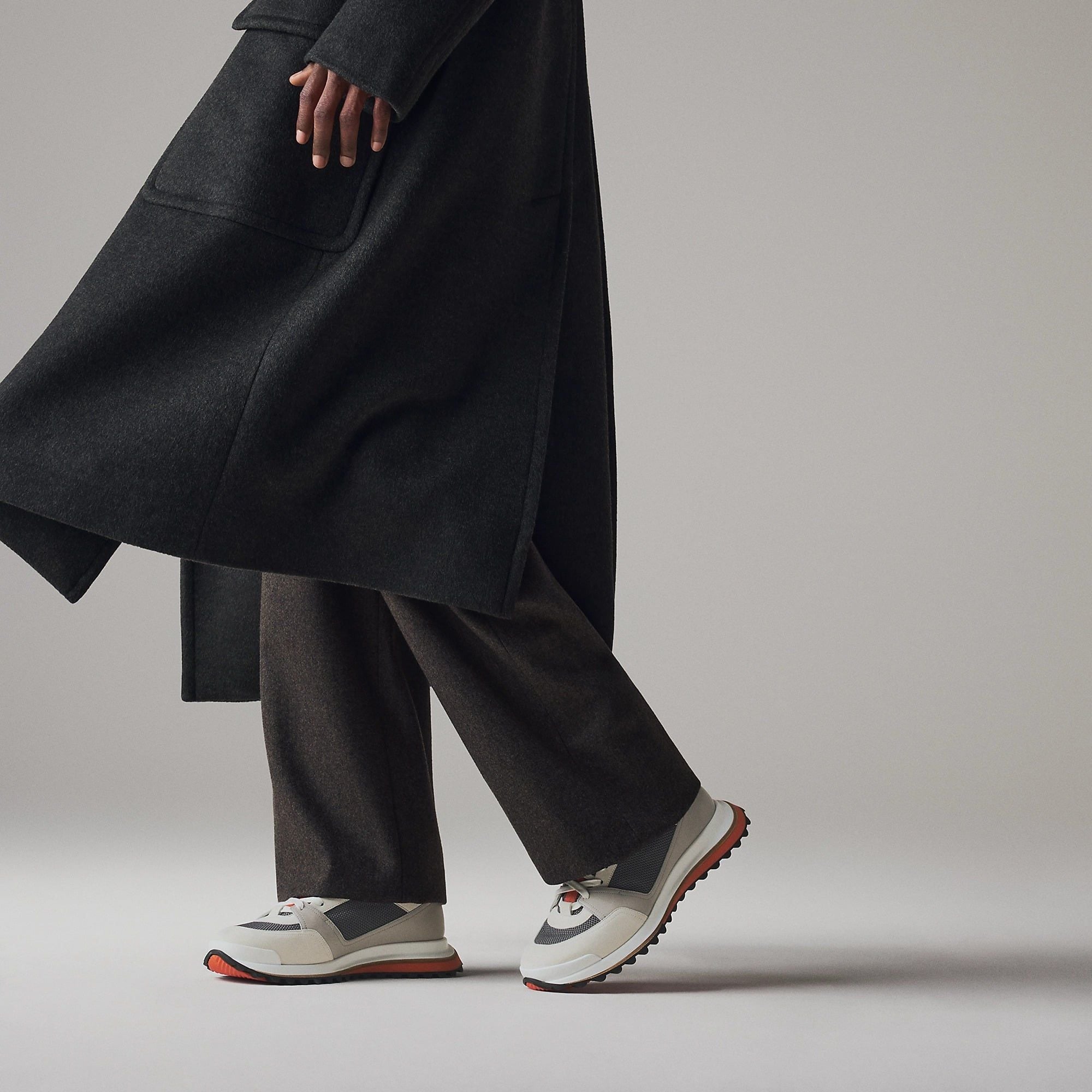  Giày Nam Hermes Leader Sneaker 'Gris Quartz' 