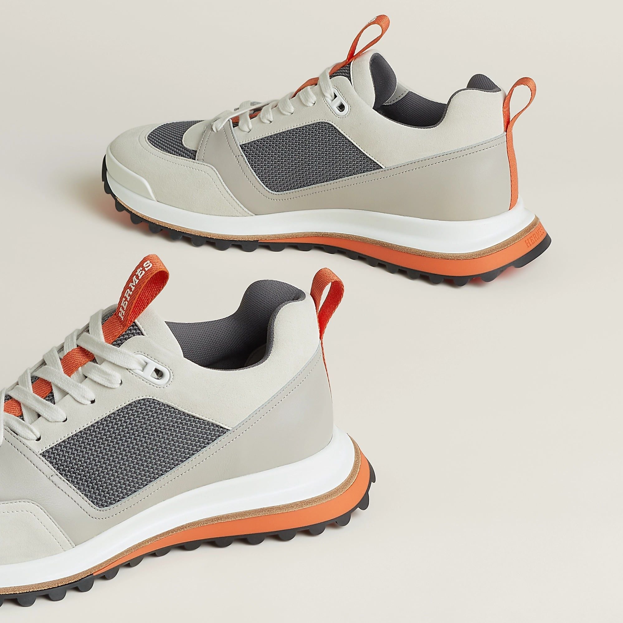  Giày Nam Hermes Leader Sneaker 'Gris Quartz' 