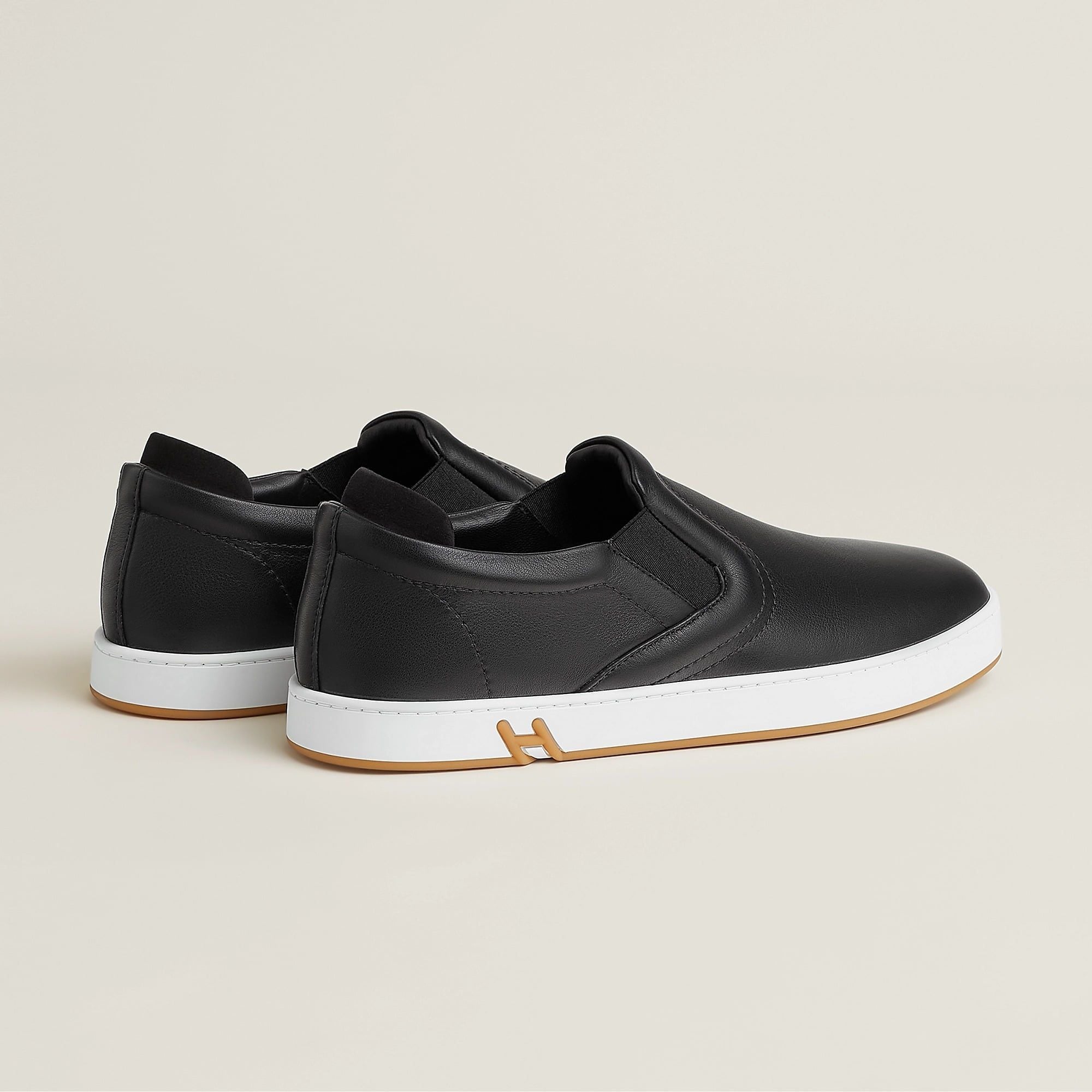  Giày Nam Hermes Lucky slip-on Sneaker 'Noir' 