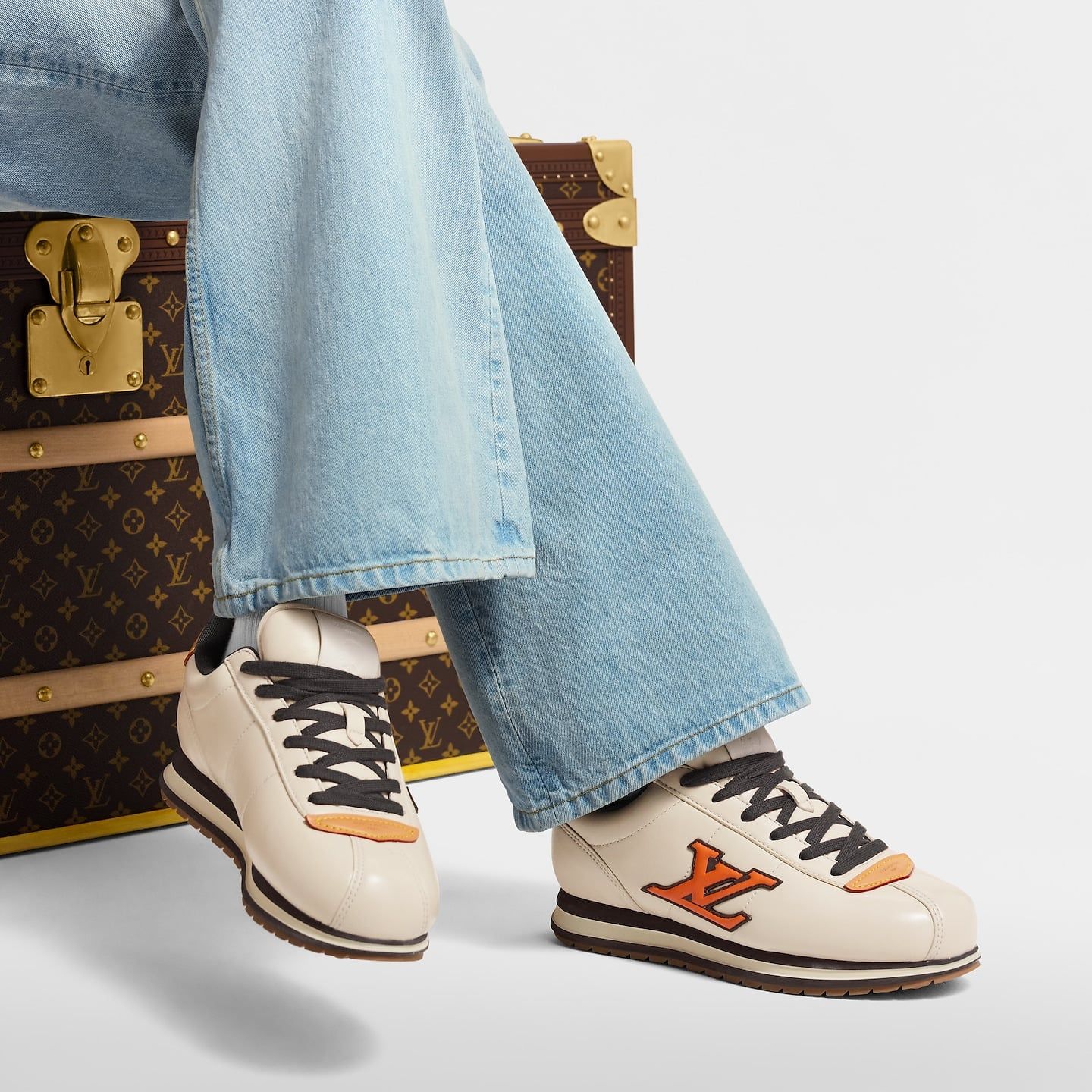  Giày Nam Louis Vuitton LV Buttersoft Trainers 'Beige' 