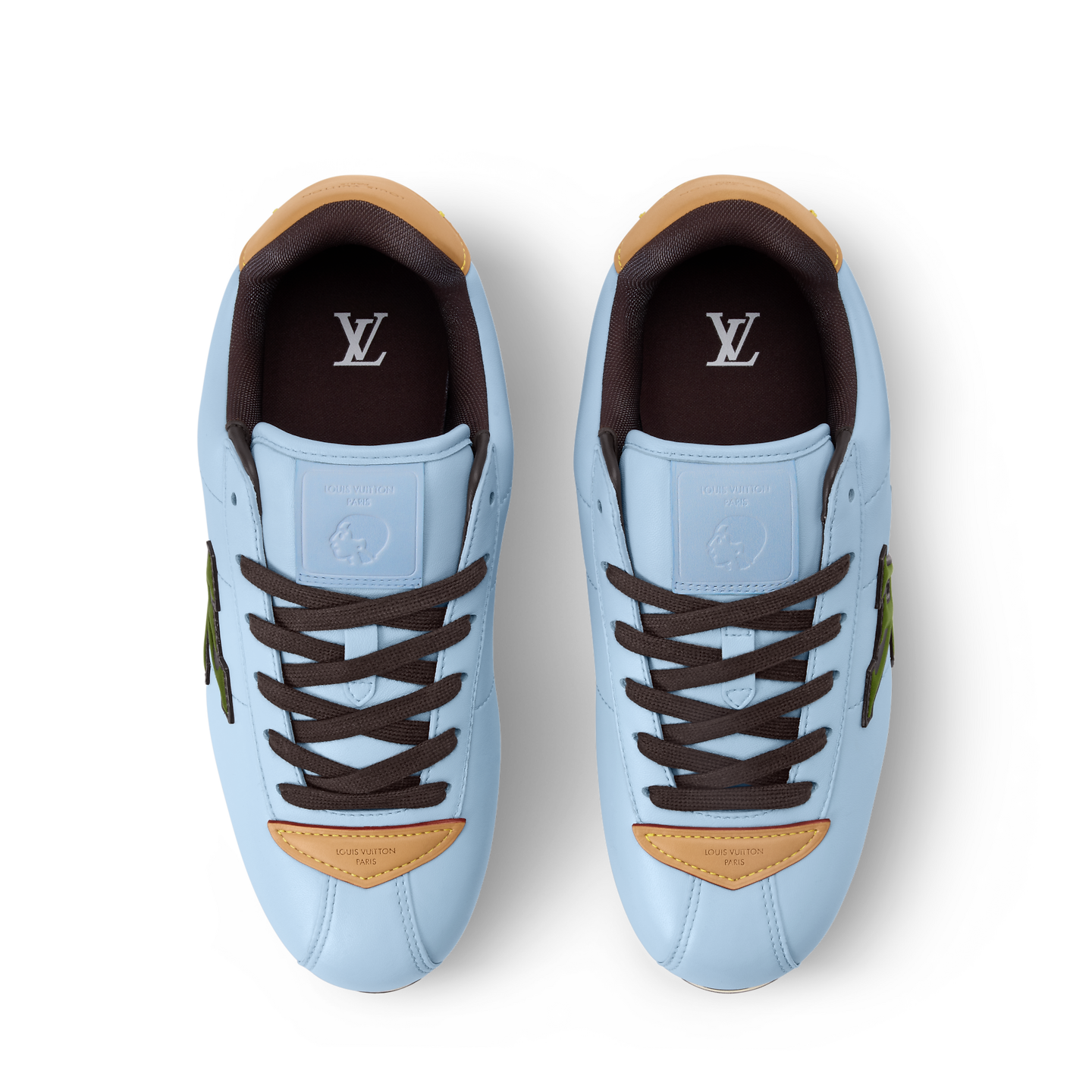  Giày Nam Louis Vuitton LV Buttersoft Trainers 'Blue' 