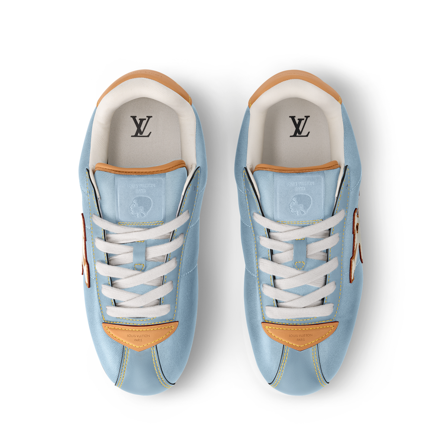  Giày Nam Louis Vuitton LV Buttersoft Trainers 'Grey' 