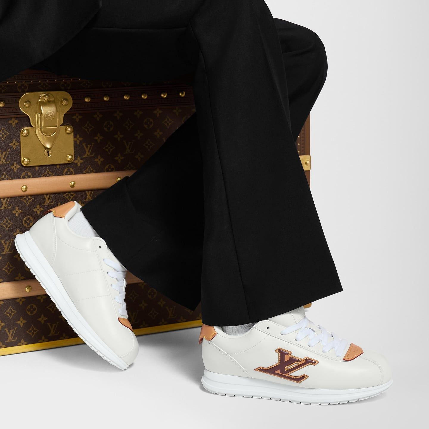  Giày Nam Louis Vuitton LV Buttersoft Trainers 'White' 