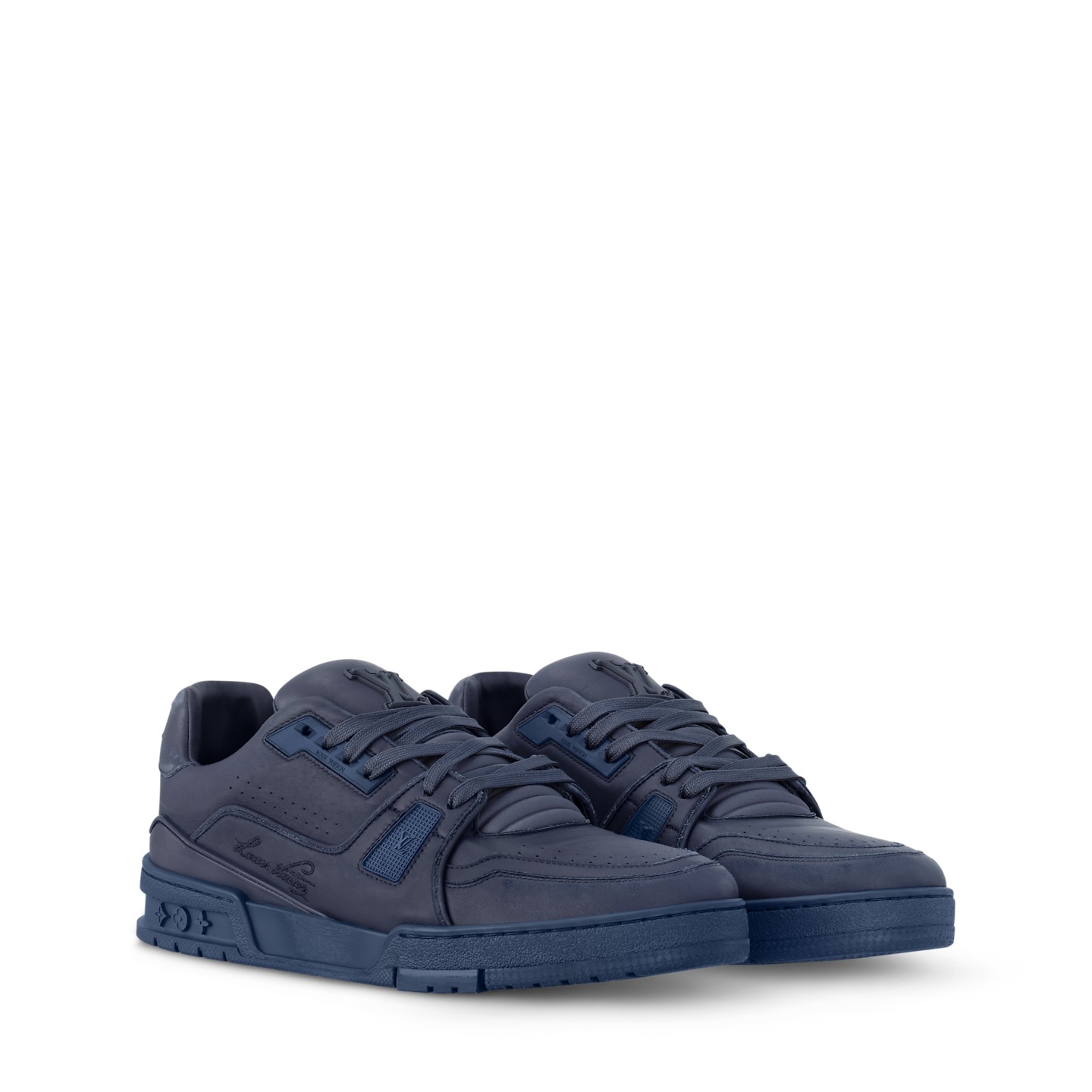  Giày Nam Louis Vuitton LV Distressed Trainers 'Blue' 