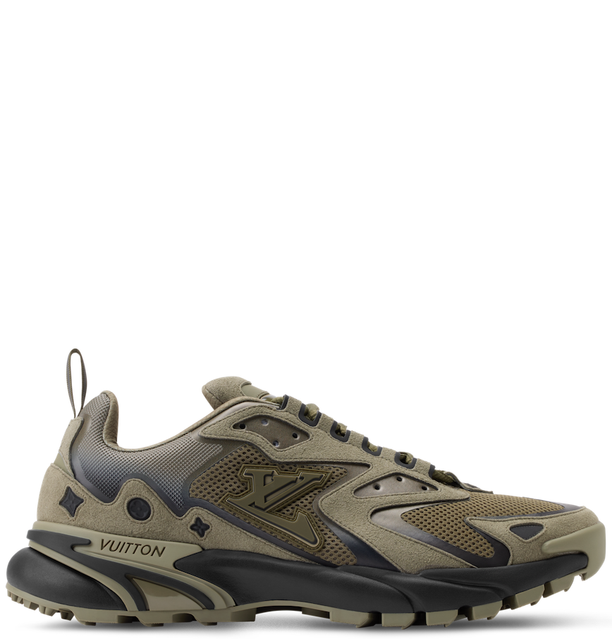  Giày Nam Louis Vuitton LV Runner Tatic Trainers 'Kaki' 