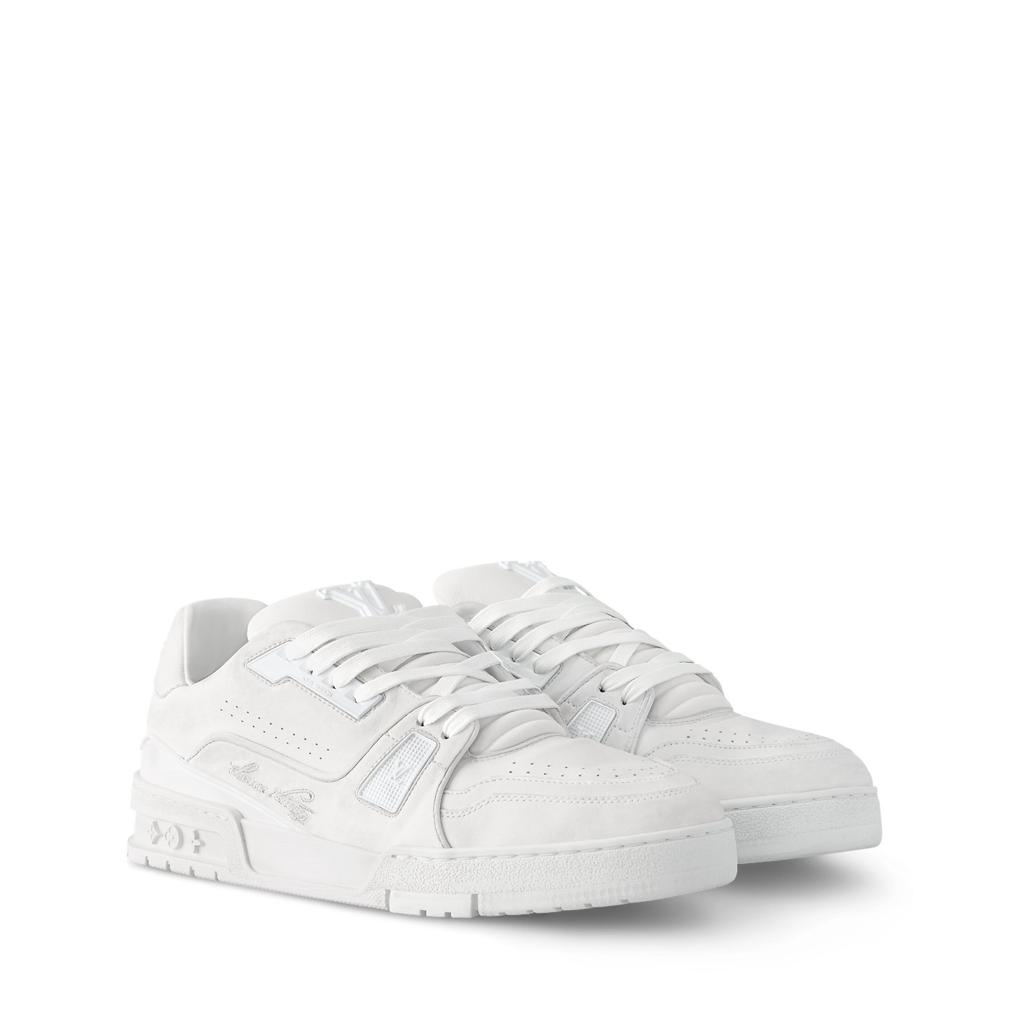  Giày Nam Louis Vuitton LV Trainer Distressed 'White' 