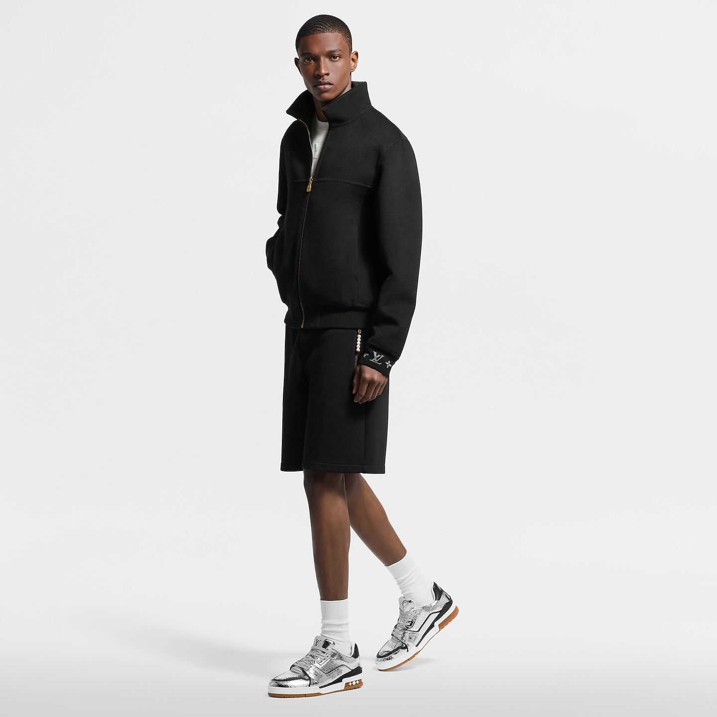  Giày Nam Louis Vuitton LV Trainer Sneaker 'Silver' 