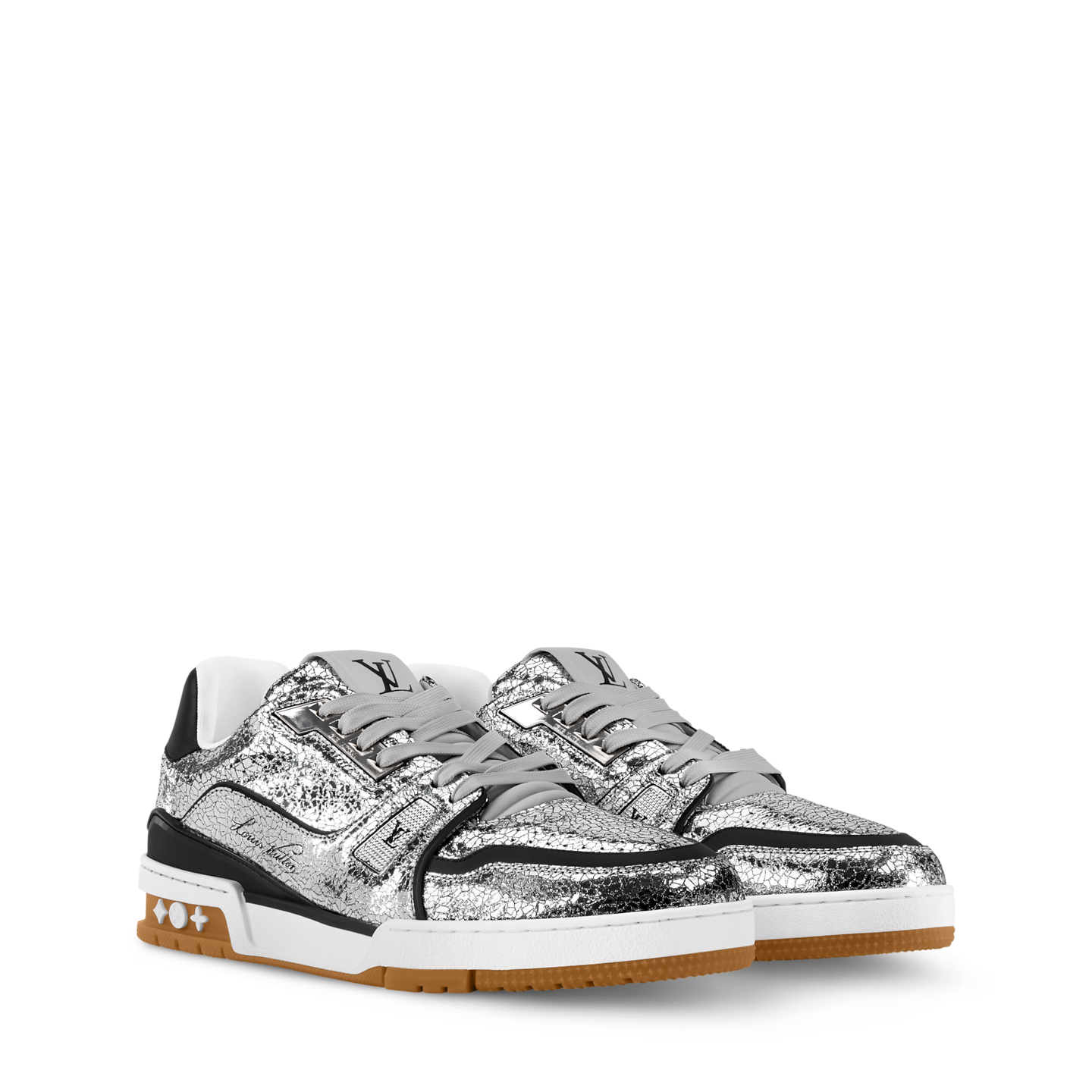  Giày Nam Louis Vuitton LV Trainer Sneaker 'Silver' 