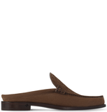  Giày Nam Louis Vuitton Major Open Back Loafers 'Brown' 