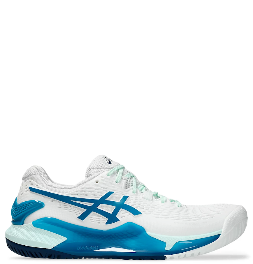  Giày Nữ Asics Gel Resolution 9 'White Teal Blue' 