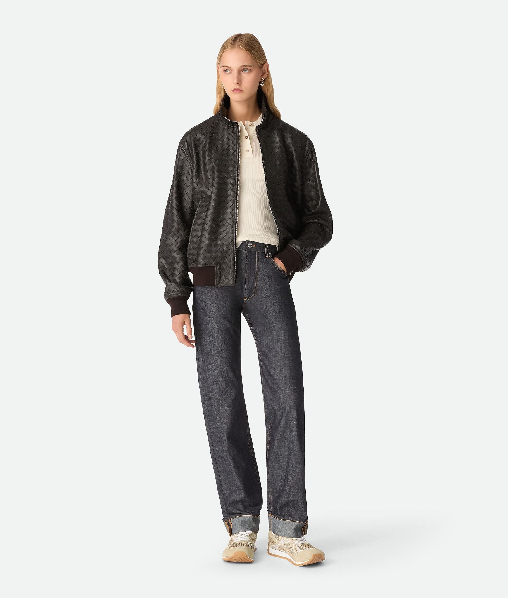  Giày Nữ Bottega Veneta Orbit Sneaker 'Tufo' 