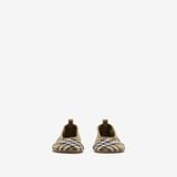  Giày Nữ Burberry Check Knit Baby Ballerinas 'Sand' 
