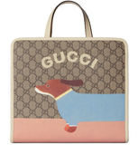  Túi Gucci Dog Print Tote 'Beige Dark Brown' 