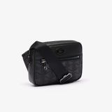  Túi Lacoste Monogram Print Shoulder Bag 'Black' 
