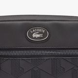  Túi Lacoste Monogram Print Shoulder Bag 'Black' 