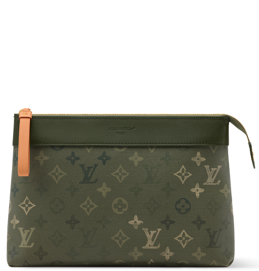  Túi Louis Vuitton Pochette Voyage Souple Pouch 'Khaki' 