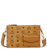  Túi MCM Aren Standing Crossbody Pouch 'Cognac' 
