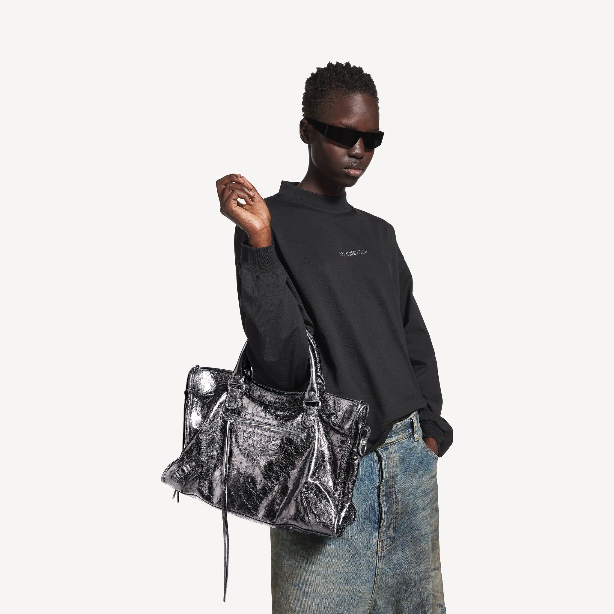  Túi Nữ Balenciaga Le City Bag Medium 'Grey' 