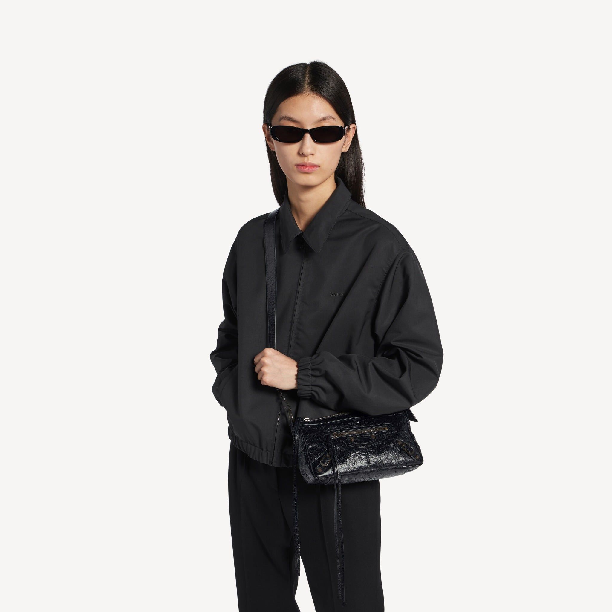  Túi Nữ Balenciaga Le City Moto Mini 'Black' 