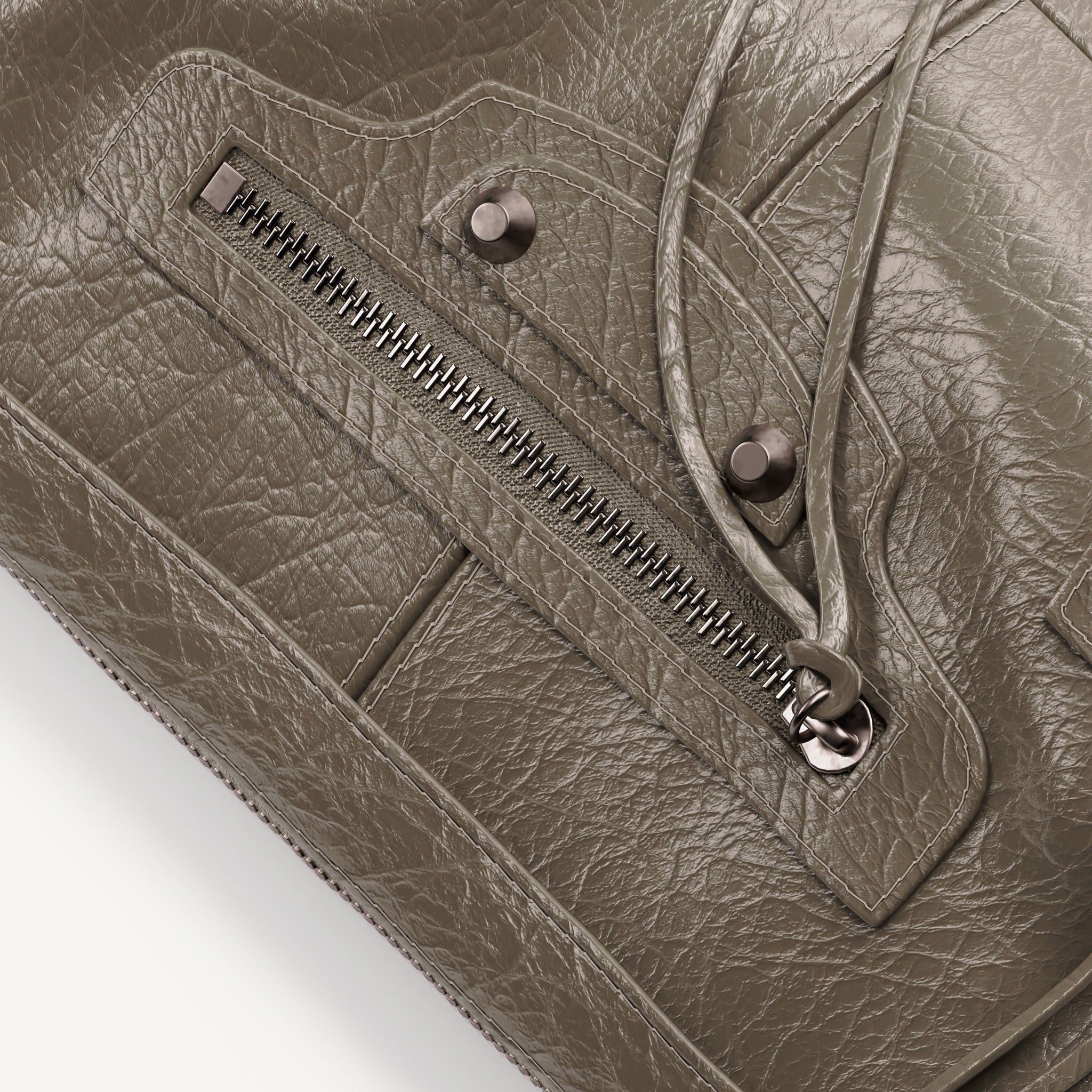  Túi Nữ Balenciaga Le City Moto Mini 'Green' 