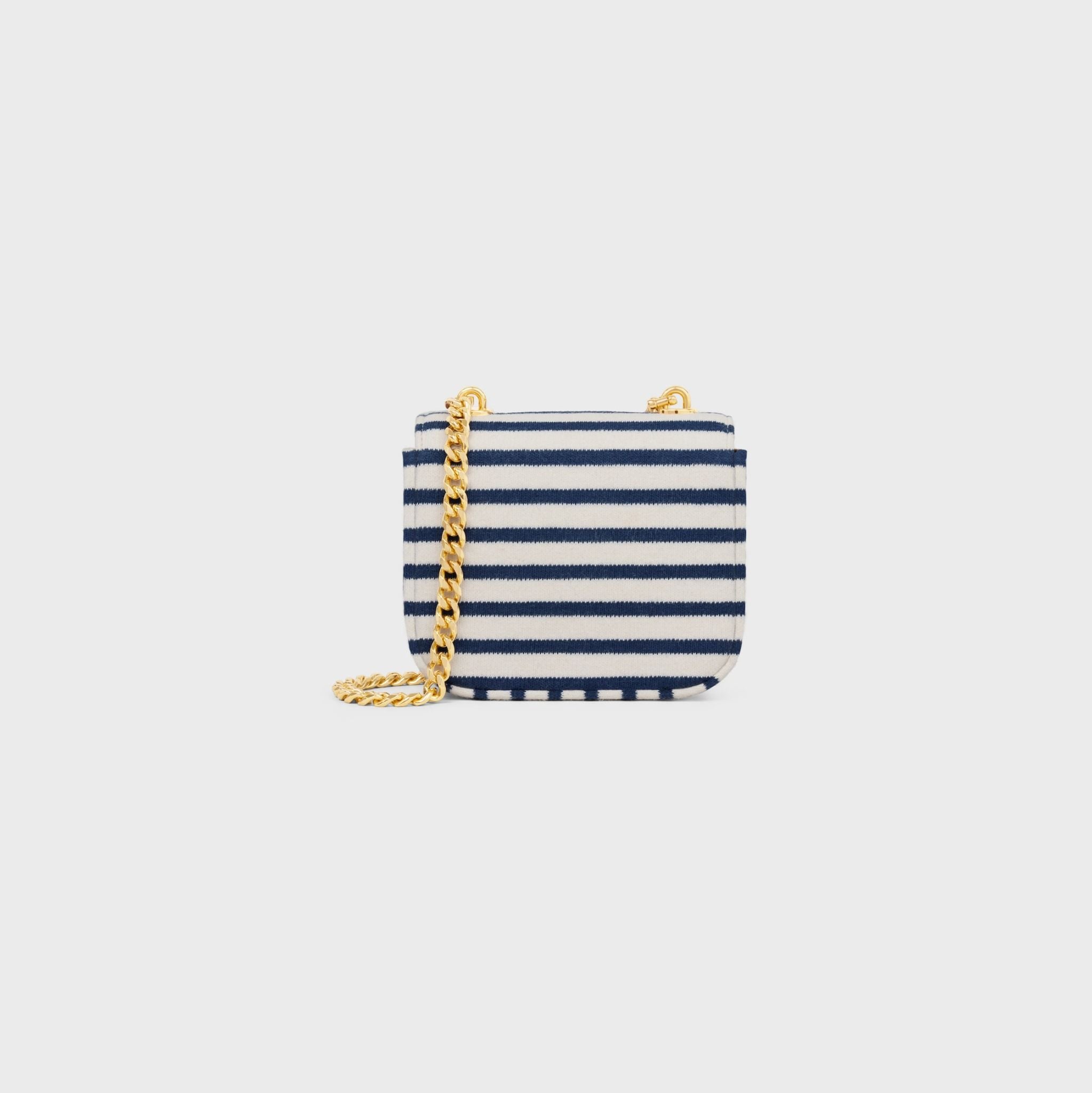  Túi Nữ Celine Mini Chain Claude 'Navy White' 