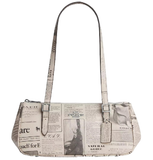  Túi Nữ Coach Asher Shoulder Bag 'Newspaper Print' 