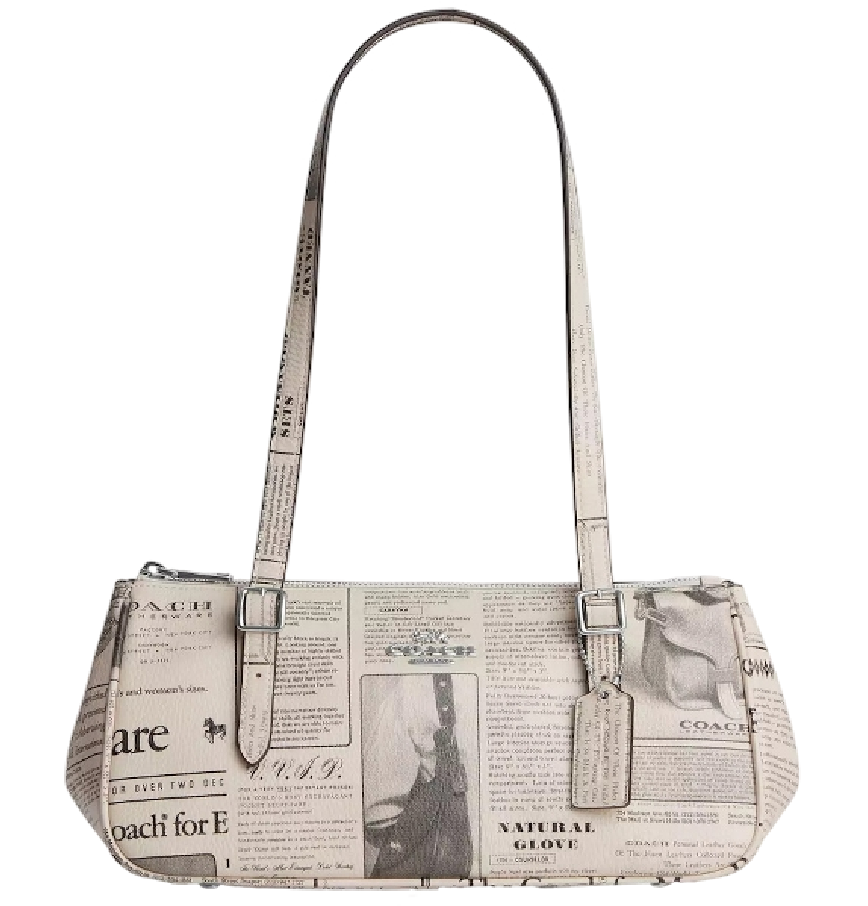  Túi Nữ Coach Asher Shoulder Bag 'Newspaper Print' 