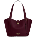  Túi Nữ Coach Hadley Turnlock Tote Bag 'Dark Wine' 