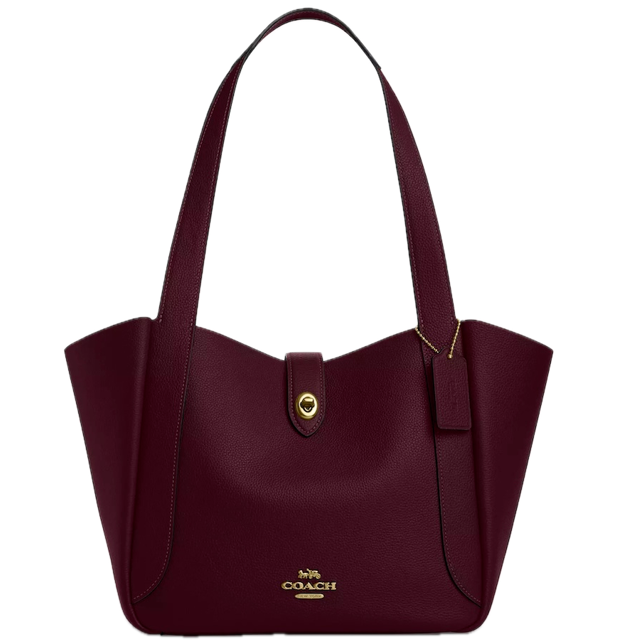  Túi Nữ Coach Hadley Turnlock Tote Bag 'Dark Wine' 