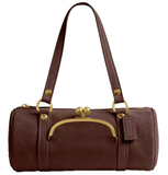  Túi Nữ Coach Kisslock Barrel Bag 'Dark Chocolate' 