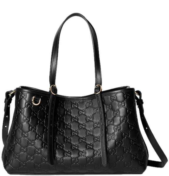  Túi Nữ Gucci Emblem Medium Tote Bag 'Black' 