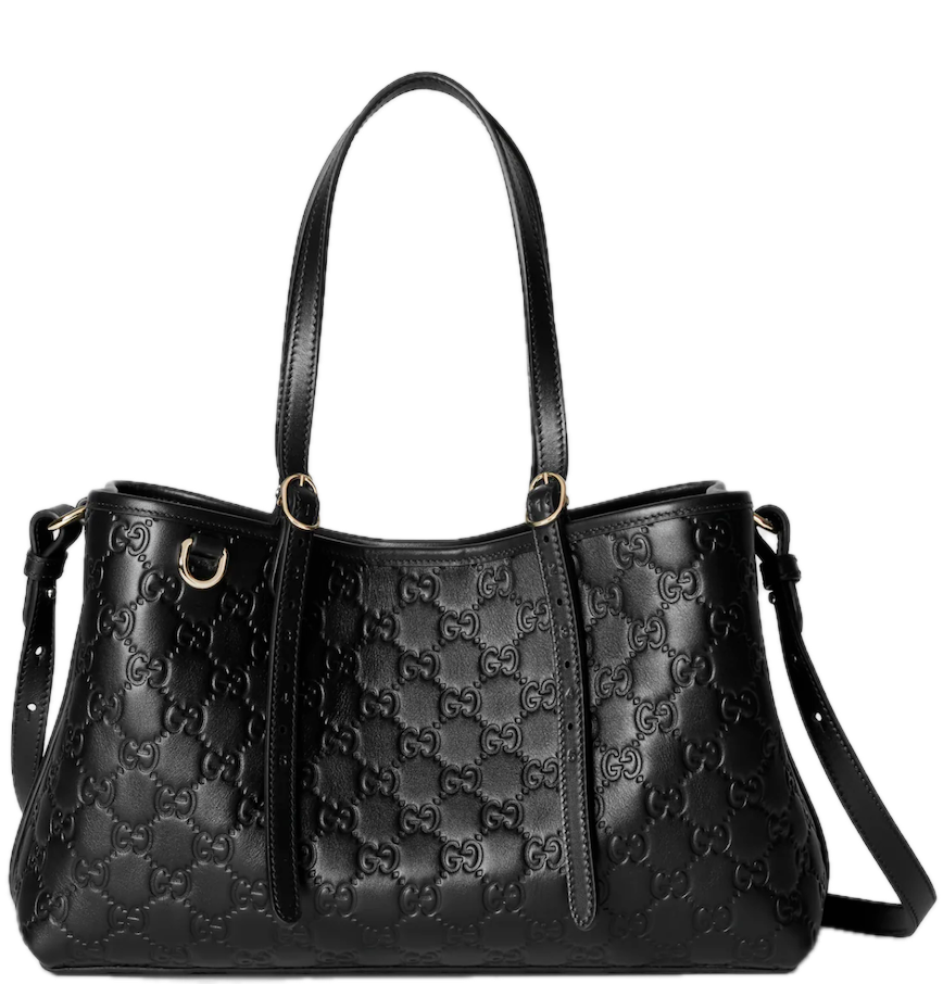  Túi Nữ Gucci Emblem Medium Tote Bag 'Black' 